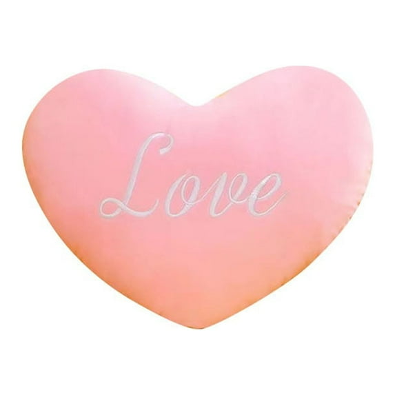 Uuowzo Love Pillow Decoration Valentine's Day Scene Decoration Girl Cute Heart Shaped Pillow Romantic Gift for Girlfriend Boyfriend Wife Husband, Pink