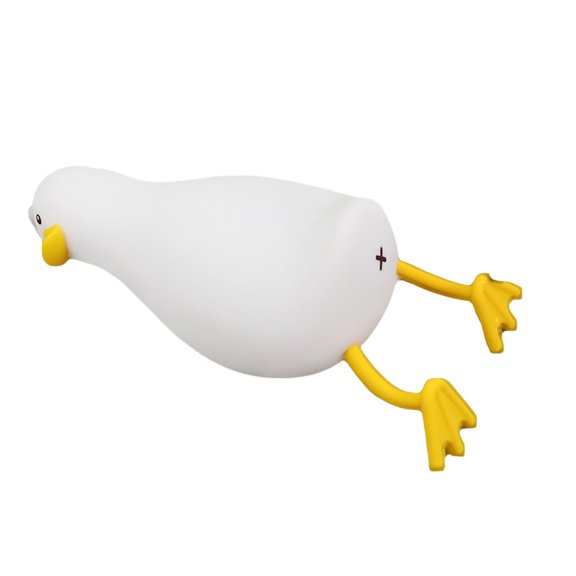 Uuowzo Lying Duck Pat Light, Soft Eye Caring LED Night Light with Tap Control for Bedroom Bedside, Cute Desk Lamp