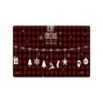 thumbnail image 1 of Uuowzo Merry Christmas Kitchen Rugs Mats, Buffalo Plaid Winter Xmas Holiday Home Kitchen Decor Floor Mats, Washable Non-Slip Sink Carpet, 24x16in, 1 of 6