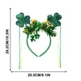 thumbnail image 1 of Uuowzo St.Patrick's Day Headbands, Green Shamrock Clover Hats Headband, Saint Patricks Day Irish Headwear Costume Accessories Top Hat Head Band Party Favors for Women Men, 1 of 5