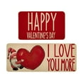 thumbnail image 1 of Uuowzo Valentine's Day Kitchen Floor Mats Two Piece Set Home Bedroom Carpet Door Mat Entrance Bathroom Door Fouling Mat Entrance Door Mat for Valentine'S Day Home Setting, B, 1 of 6