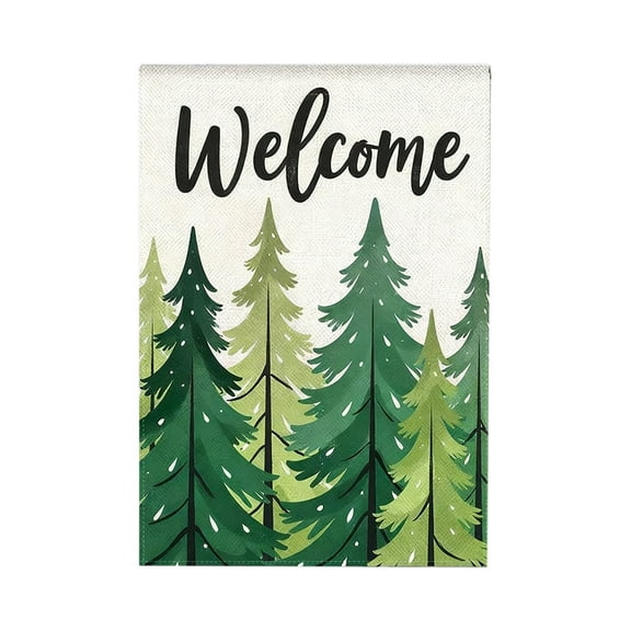 Uuowzo Winter Christmas Garden Flag Double Sided 12x18 Inch Snowman Snowflake Sign Welcome Yard Flag Farmhouse Outdoor Decor Flax