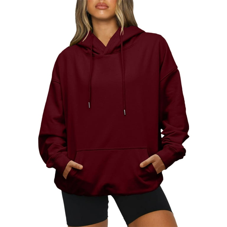 Ladies maroon hoodie discount