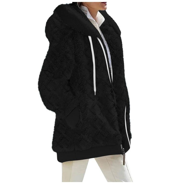 Ladies warm hooded jackets hot sale