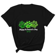 Uuszgmr Baby Easter T Shirts For Boys Girls Soft St. Patrick'S Day Clover Print Short Sleeve Crew Neck Children'S Tops H,Size:4-5 Years