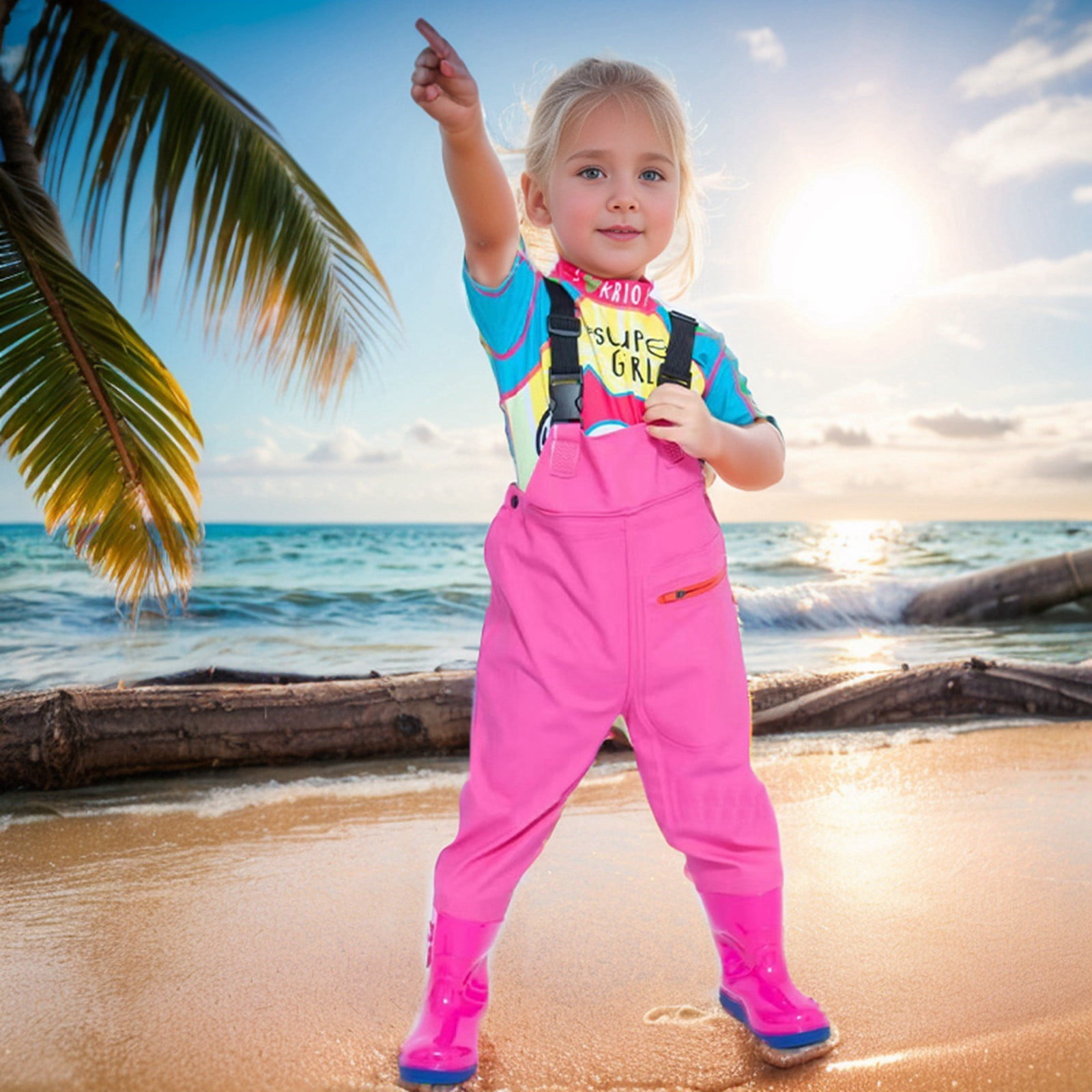 Uuszgmr Baby Girl Clothes Waders Youth Fishing Waders With Pocket For Toddler Children Water ProofFishing Waders With Boots 7 8 Years Pink Walmart