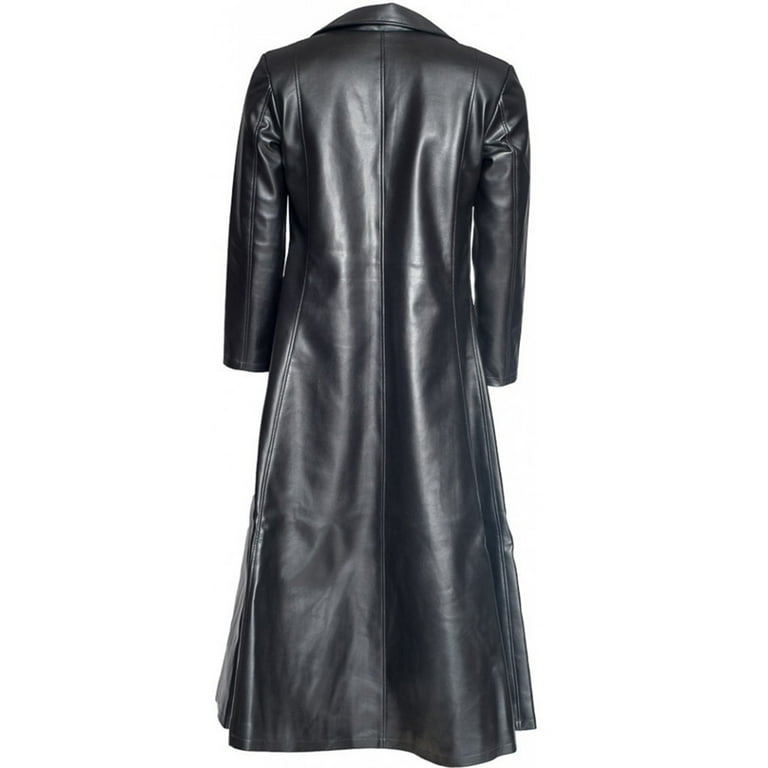Uuszgmr Coats For Mans Male Fashion Gothic Long Coat Leather Coat Leather Jacket S S 5Xl Uuszgmr Coats For Mans Male Fashion Gothic Long Coat Leather Coat Leather Jacket S S 5Xl