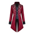 thumbnail image 1 of Uuszgmr Coats For Mans Male Steampunk Jacket Vintage Tailcoat Gothic Frock Coat, 1 of 6