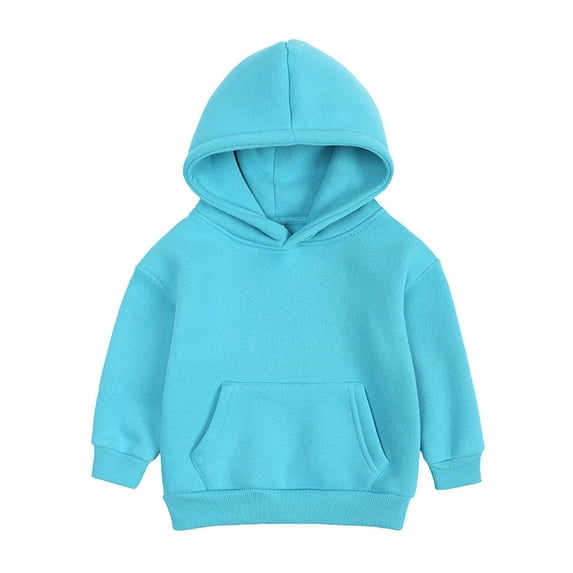 Uuszgmr Cute Hoodies For Boys Girls Toddler Pullover Sweatshirt Children Solid Plus Babies Hooded Color Top Coat Tops Casual Vacation Usual Time