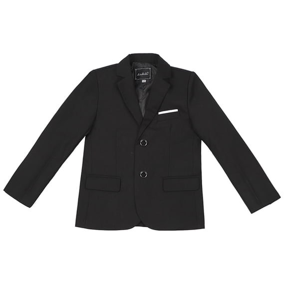 Uuszgmr Kid Coats For Boys Girls Toddler Boys Spring Autumn Print Cotton Long Sleeve Coat Suit Clothes Black,Size:5-6 Years