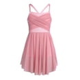 thumbnail image 1 of Uuszgmr Kids Girls Lyrical Dance Dress Glittery Mesh Camisole Tutu Dress Contemporary Dance Wear,Size:6-8 Years, 1 of 8