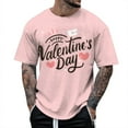 thumbnail image 1 of Uuszgmr Men Shirts Male Valentine'S Day Love Letter Print Short Sleeve T Shirt Pullovera Gift For A Boyfriend And Husband,Size:S-2XL, 1 of 3