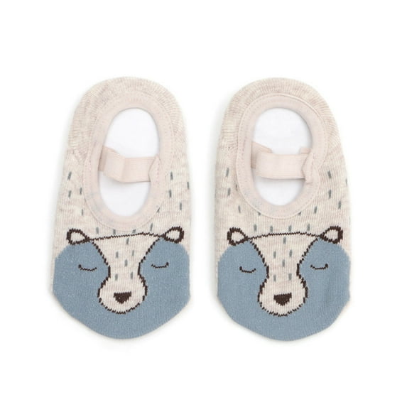 Uuszgmr Sock 3-5 Years Toddler Animal Prints Cute Solid Color Warm Floor Socks Beige