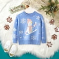 thumbnail image 1 of Uuszgmr Sweater For Child Boys Girls Toddler Boys Girls Winter Long Sleeve Christmas Cartoon Snowman Knit Sweater Base Warm Sweater For Children Clothes Soft Skin Comfortable Wear, 1 of 7
