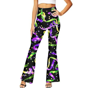 ZHUASHUM Sweatpants For Women Fashionable Wide Leg Multicolor Simple Style Casual Mardi Bell Bottoms High Waist Flare Pantsï¼3ï¼ Black Xl