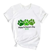Uuszgmr T Shirts For Baby Boys Girls Easter Soft St. Patrick'S Day Clover Print Short Sleeve Crew Neck Children'S Tops H,Size:6-7 Years