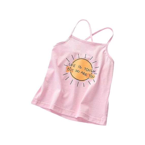 Uuszgmr T Shirts For Baby Boys Girls Easter Summer Tank Top Cotton Blend Kids Underwear Camisole Children Undershirt Baby Singlet Toddler Clothing Pink,Size:3-4 Years