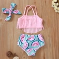 thumbnail image 1 of Uuszgmr Tassel Watermelon Bikini Swimsuit Set (Girl's), 2-Piece Set, 1 of 8