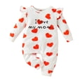 thumbnail image 1 of Uuszgmr Toddler Jumpsuit For Boys Girls Infant Baby Boy Girl Valentines Day I Love My Mom Long Sleeve Fashionable Cute Romper, 1 of 7