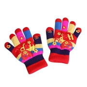 Uuszgmr Winter Gloves For Kid Winte Fashion Warm And Cold Proof Cute Love Double Layer Tthickened Student Children Gloves Versatile And Casual Clothes