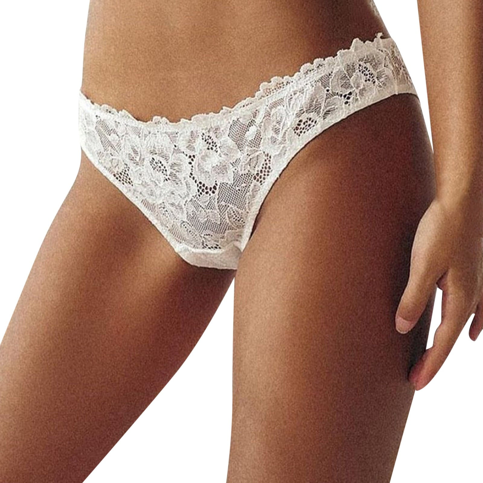 Uuszgmr Womens Lingeries Lace Floral Crochet Lace Rhinestone Underwear  Panty For Wedding Night,Romantic Valentine'S Day And Every Hot Sweet  Night,Size：M-L 