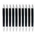 thumbnail image 1 of Uutvery 10 Pack Retractable Ballpoint Pens Smooth Writing Basic Design Comfort Grip for Note Taking Office Use Measures 5.5 x 0.4 x 0.4 Inches Lightweight Bulk Set, 1 of 7