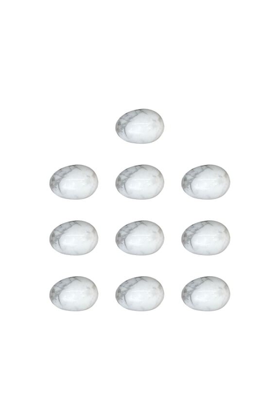 10 Pcs Crystal Mini Agate Easter Eggs, 20mm Polished Stone Bird Egg Shapes, Natural Gemstone Decor Spring Holiday, Metaphysical Gift