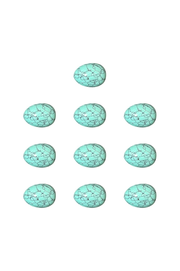 10 Pcs Crystal Mini Agate Easter Eggs, 20mm Polished Stone Bird Egg Shapes, Natural Gemstone Decor Spring Holiday, Metaphysical Gift