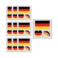 thumbnail image 1 of Uutvery 10 Pcs Football Themed Stickers, Classic Flag Designs for Fan Decor, Sports Party Favors Waterproof Decoration, 2.36x2.36 Inches, 1 of 2