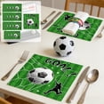 thumbnail image 1 of Uutvery 16/20 Pcs Green Stadium Football Party Tableware, Disposable 7/9 Inch Paper Plates Cups Napkins Set for Sports Theme Celebration, 1 of 6
