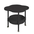 thumbnail image 1 of Uutvery 2-Tier End Table with Rolling Wheels, Modern End Table Side Table Cream Wind,Coffee Tea Table Modern Sofa Snack Table Easy to Assemble, Side Table for Small Space Bedroom, 1 of 9