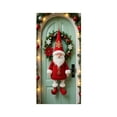 thumbnail image 1 of Uutvery 2025 New Christmas Door Cover Elastic, 35x72 Inch 3D Santa Claus Design Polyester Fabric, for Indoor Outdoor Front Door Decoration, Holiday Party Home Decor, Photography Backdrop, 1 of 8
