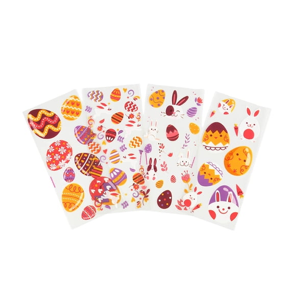 Uutvery 210 Pcs Easter Transparent Candy Bag, OPP Plastic Snack Packaging Bag, Rabbits Egg Decoration Party Favor, Gift Wrapping Bag