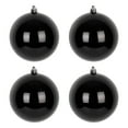 thumbnail image 1 of Uutvery 4 Pcs Black Christmas Ornaments 3.94in Shatterproof Plastic Hanging Baubles for Xmas Tree Wreath and Elegant Holiday Displays Christmas Baubles for Home Indoor, 1 of 7