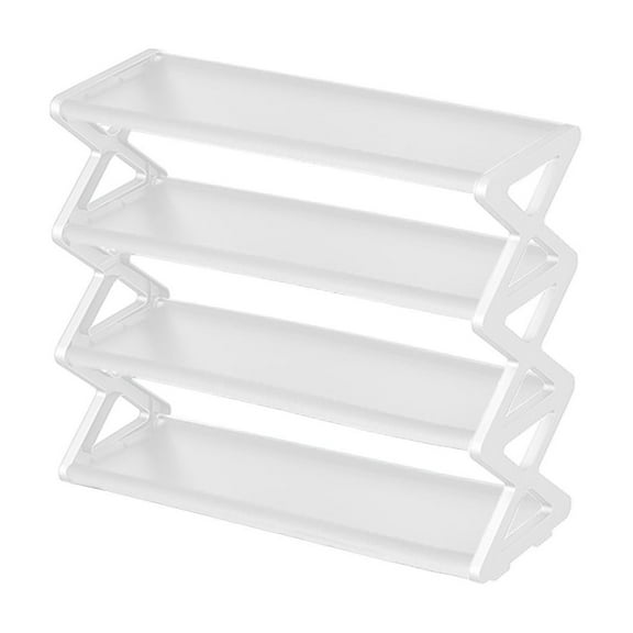 Uutvery 4-Tier Shoe Rack Organizer Adjustable Collapsible Shoe Storage X Frame Shoe Rack Organizer Sturdy Shoe Rack for Entrance, Front Door, Living Room, Closet, Bedroom and Hallway