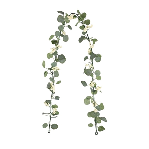 Uutvery 69.68 Inch Christmas Artificial Vines Faux Flowers Greenery Leaves Rattan Wall Hanging Table Decor Centerpiece Indoor Outdoor Mantel Fireplace Holiday Home Decorations Foliage