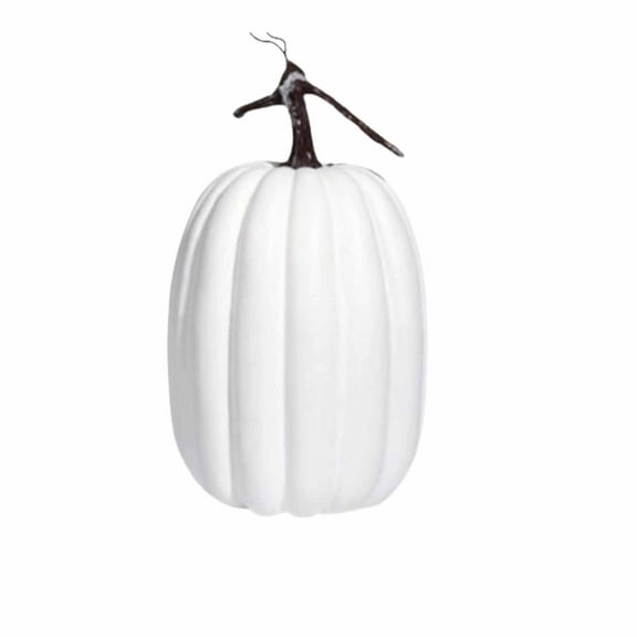 8.5 Inch Halloween Large Fake Pumpkins for Decoration, Foam Pumpkins for Fall Decor, Artificial Plastic Pumpkins for Halloween Decor Thanksgiving Table Decor