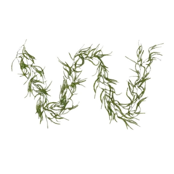 Uutvery Artificial Christmas Norfolk Garland, Plastic Rattan Garland in Two Sizes, Versatile Rattan for Festive Table Fireplace Wall Home Indoor Outdoor