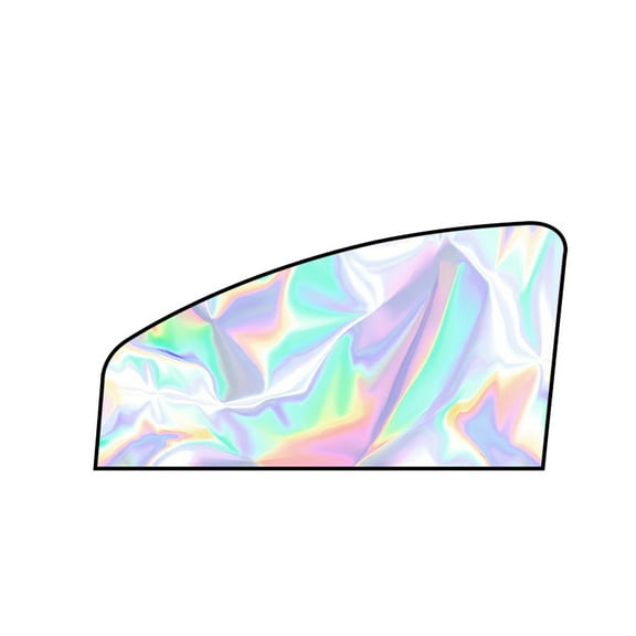 Uutvery Car Window Sun Shades,Magnetic Privacy Side Sunshades, Iridescent Car Sunshade Foldable Sun Shield Cover Block UV Rays,Blackout Sun Shade Reflector Shield Suitable for Most Cars