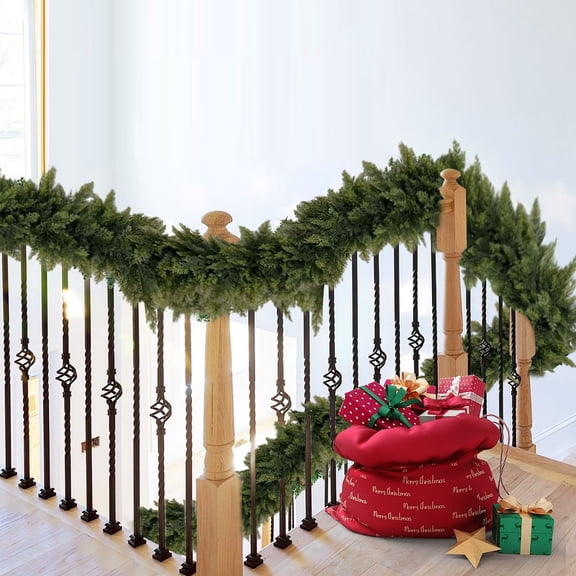 Uutvery Christmas Decorations Artificial Simulation Green Plants Rattan, Encryption Style Rattan Decor, Fuller Design Rattan for Christmas Tree Pendants Fireplaces