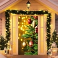 thumbnail image 1 of Uutvery Christmas Door Covers,35.43x78.74In Hanging Background for Holiday Party Decor,Christmas and Halloween Front Door Decoration,Reusable Santa Door Covers for Festive Home Decor (Bell), 1 of 6