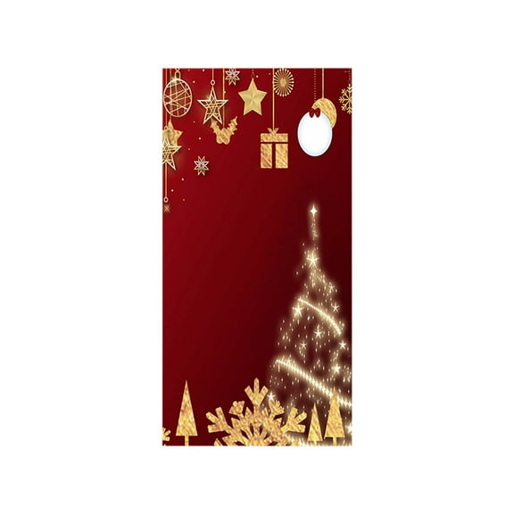 Uutvery Christmas Garage Background Decor Outdoor Large Size Weather Resistant Holiday Banner Photo Backdrop Scene 79 x 35 Inch (B)