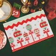 thumbnail image 1 of Uutvery Christmas Table Mat Set 16.53x11.02In Non Slip Double Thick Linen Heat Insulation Pad Placemats for Restaurant Home Dining Holiday Decor Wipe Clean Durable Natural Decor, 1 of 6