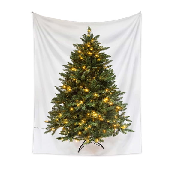 Uutvery Christmas Tree Tapestry Wall Hanging Home Decor Indoor Outdoor for Living Room Bedroom Dorm Decor Beach Blanket Picnic Throw Sofa Cover Xmas Party Supplies 51x59 Inches