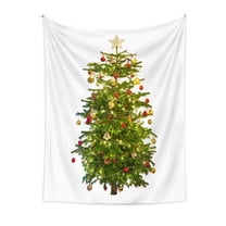 Uutvery Christmas Tree Tapestry Wall Hanging Home Decor Indoor Outdoor for Living Room Bedroom Dorm Decor Beach Blanket Picnic Throw Sofa Cover Xmas Party Supplies 51x59 Inches