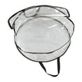 thumbnail image 1 of Uutvery Clear Wreath Storage Bag,29.9" Christmas Wreath Storage Container, Christmas Wreath Storage Container with Dual Zippered and Reinforced Handle,Water Proof Transparent PVC Dustproof Bag, 1 of 8