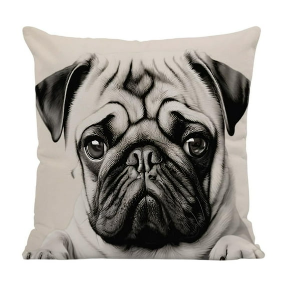 Uutvery Cute Animals Print Pillow Set of 2, 18x18 Inch Decorative Throw Cover for Sofa Living Room, Soft and Durable Fabric for Bedroom Decor, Playful and Cozy Gift Idea