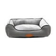 thumbnail image 1 of Uutvery Dog Bed for Medium Dogs,Dog Cat Bed with Removable Cushion/Pillow,Rectangular Soft Kennel Bed,Washable Sofa Bed for Cats Dogs,Comfy Durable Pet Sleeping Bed 18.9x13.78x3.94 Inch, 1 of 6
