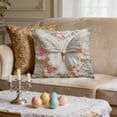 thumbnail image 1 of Uutvery Easter Bunny Print Pillowcase, Machine Washable Polyester Pillow Cover, Fade Resistant Indoor Outdoor Decor, Holiday Home Decor For Sofa Bed Chair, 1 of 7