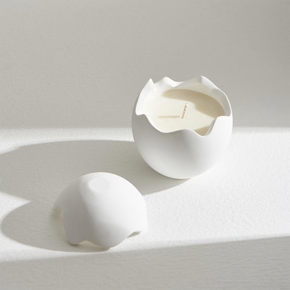 Uutvery Easter Egg Scented Candle, Irregular Shape Soy Wax Candle, Aromatherapy Home Decor for Spring Holiday Celebration, Premium Gift Box